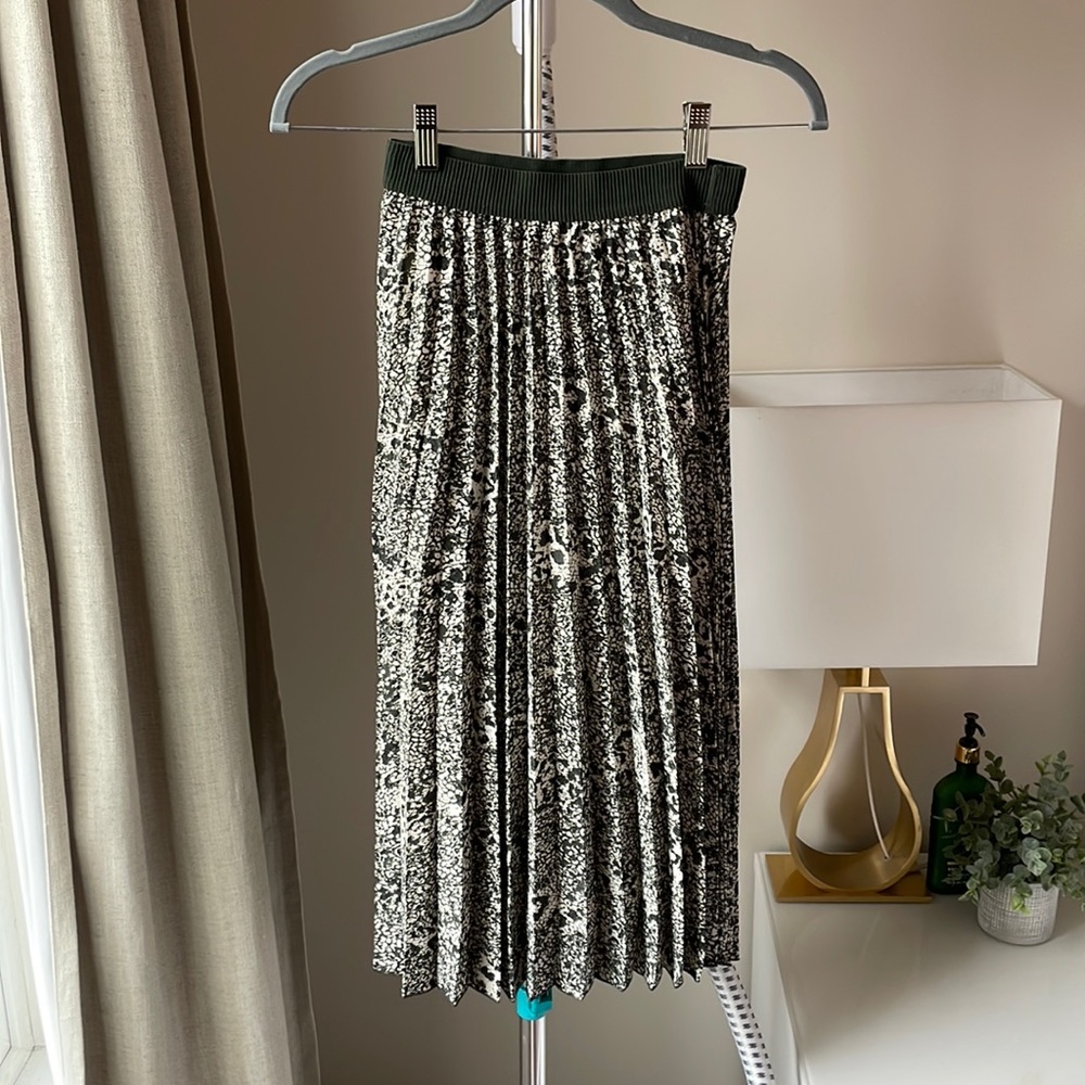 Pleated Midi Skirt